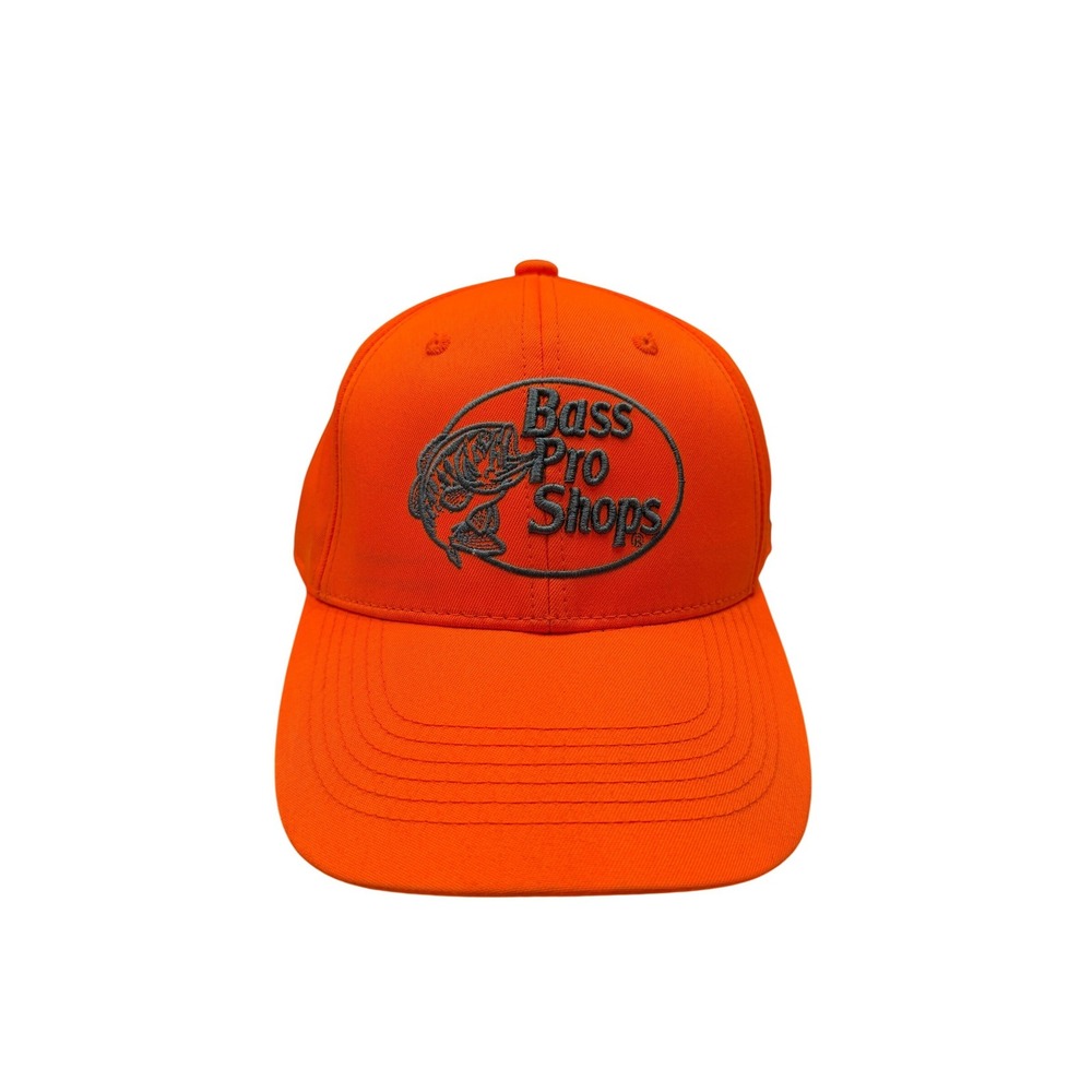 Bass Pro Shops Hat Mens Blaze Orange Gone Hunting American Flag OSFM
